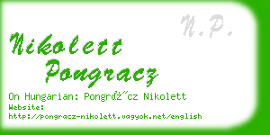nikolett pongracz business card
